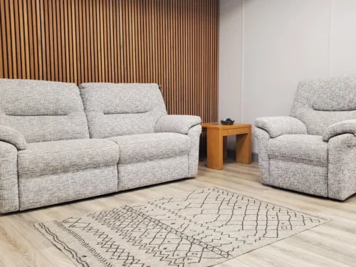 G PLAN 'SEATTLE' 3 SEATER SOFA & CHAIR WITH POWER RECLINERS