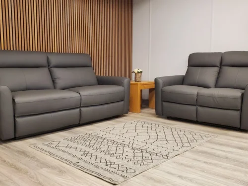 DAKOTA 3 & 2 SEATER SOFA SET WITH MANUAL RECLINERS