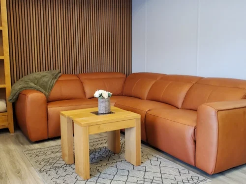 DIVANO ITALIA 'SORRENTO' CORNER SOFA WITH POWER RECLINERS & POWER HEADRESTS