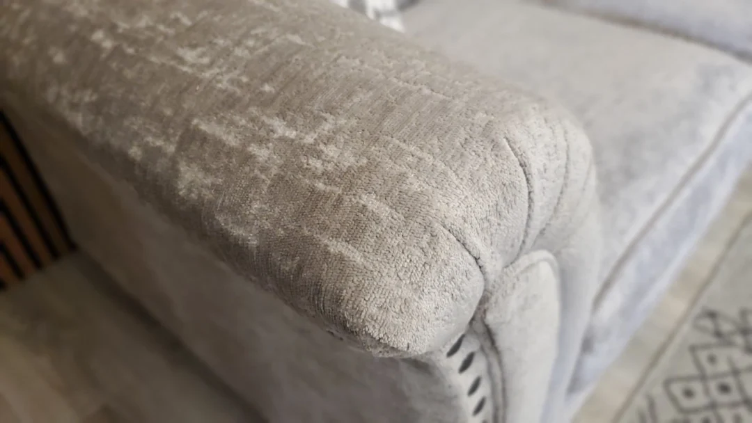 HOLLY PRESTSBURY 'VESPER' 2 SEATER SOFA WITH STUD DETAILING IN TRUFFLE FABRIC - Image 8
