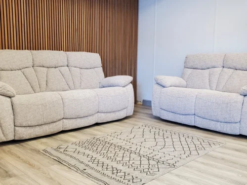 NEW YORK 3 SEATER & 2 SEATER SOFA SET WITH ELECTRIC RECLINERS