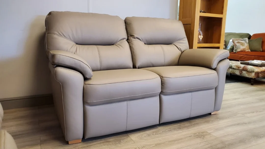G PLAN 'SEATTLE' 3 SEATER & 2 SEATER LEATHER SOFA SET - Image 6