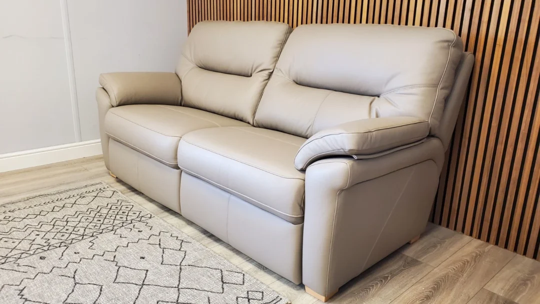 G PLAN 'SEATTLE' 3 SEATER & 2 SEATER LEATHER SOFA SET - Image 7