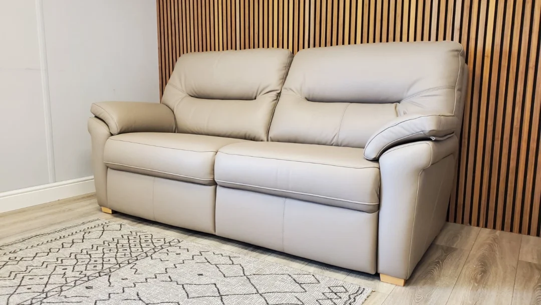 G PLAN 'SEATTLE' 3 SEATER & 2 SEATER LEATHER SOFA SET - Image 10
