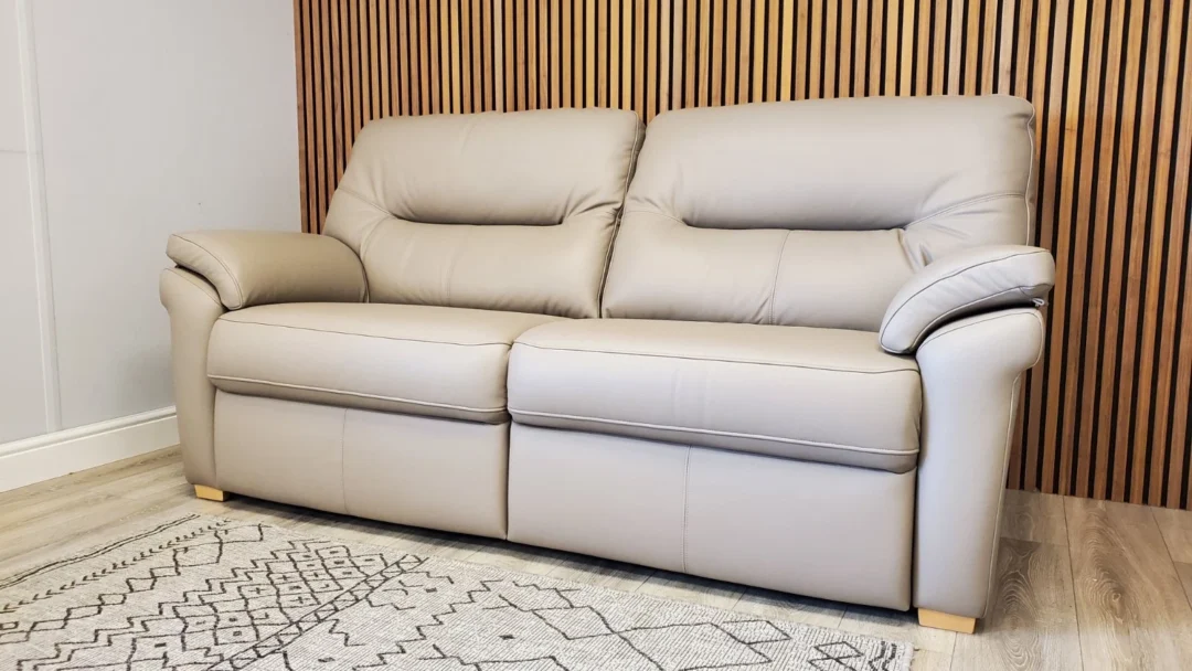 G PLAN 'SEATTLE' 3 SEATER & 2 SEATER LEATHER SOFA SET - Image 11