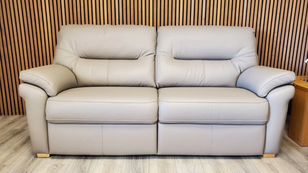 G PLAN 'SEATTLE' 3 SEATER & 2 SEATER LEATHER SOFA SET - Image 14