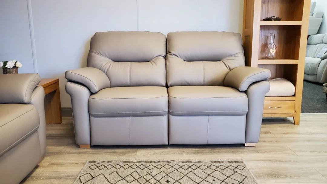 G PLAN 'SEATTLE' 3 SEATER & 2 SEATER LEATHER SOFA SET - Image 18