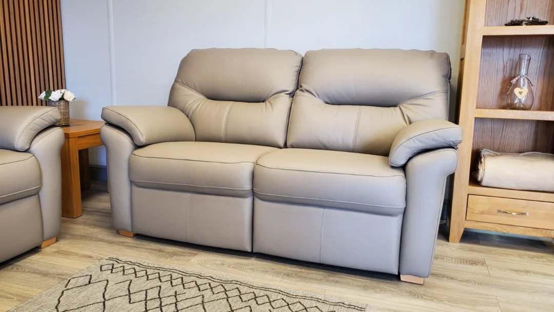 G PLAN 'SEATTLE' 3 SEATER & 2 SEATER LEATHER SOFA SET - Image 23