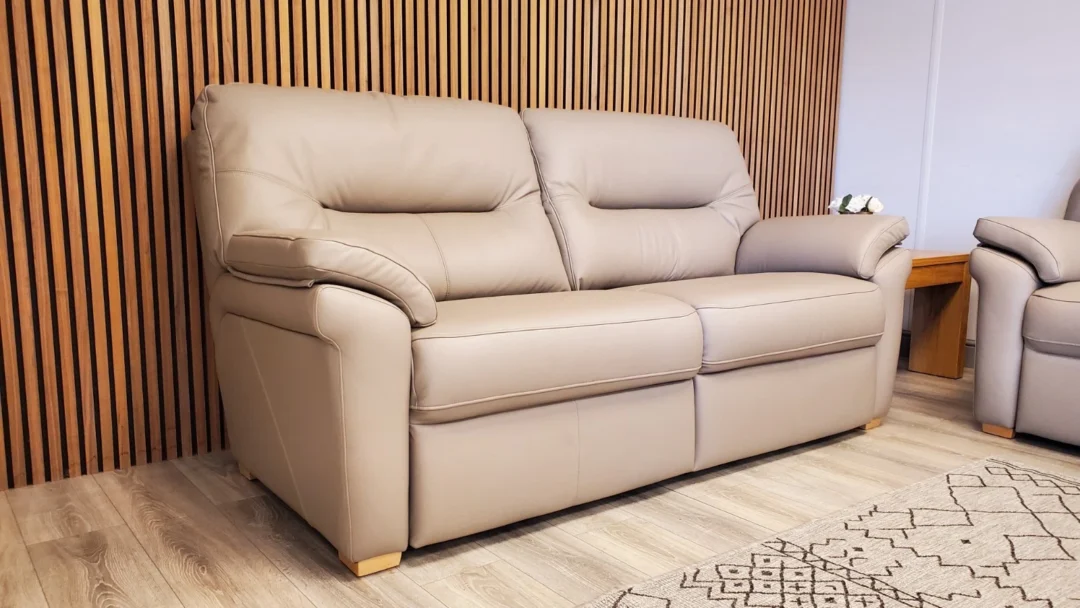 G PLAN 'SEATTLE' 3 SEATER & 2 SEATER LEATHER SOFA SET - Image 12