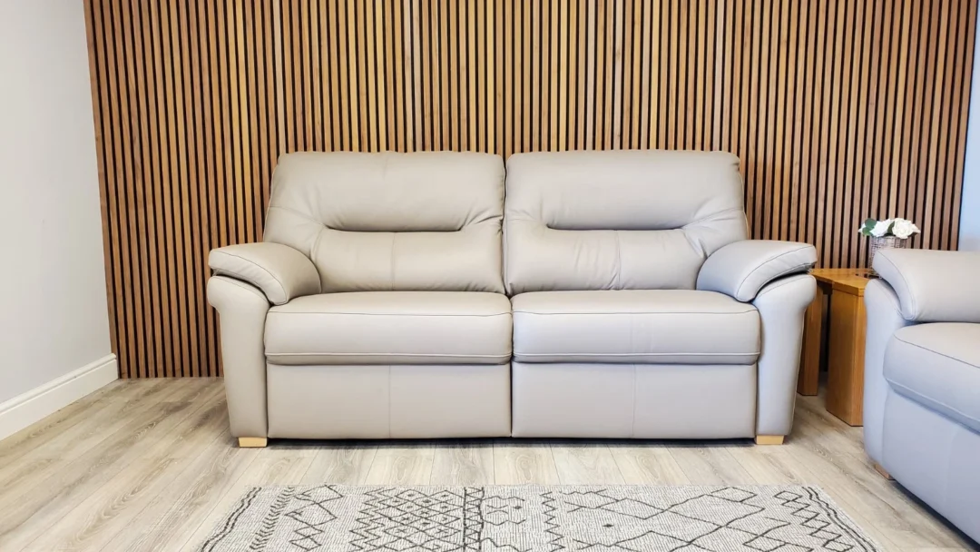 G PLAN 'SEATTLE' 3 SEATER & 2 SEATER LEATHER SOFA SET - Image 16