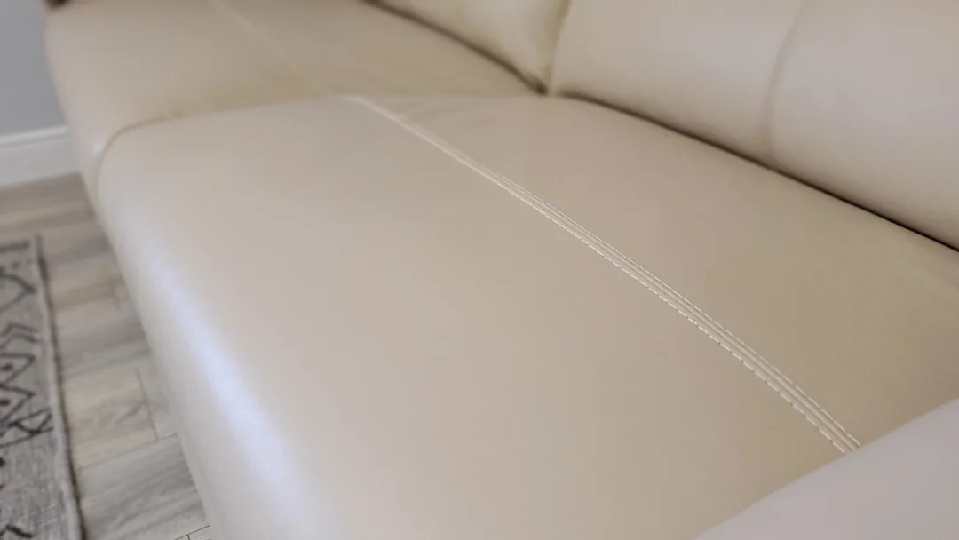 FURNITURE VILLAGE 'HETTY' 3 SEATER & 2 SEATER LEATHER SOFA SET - Image 11