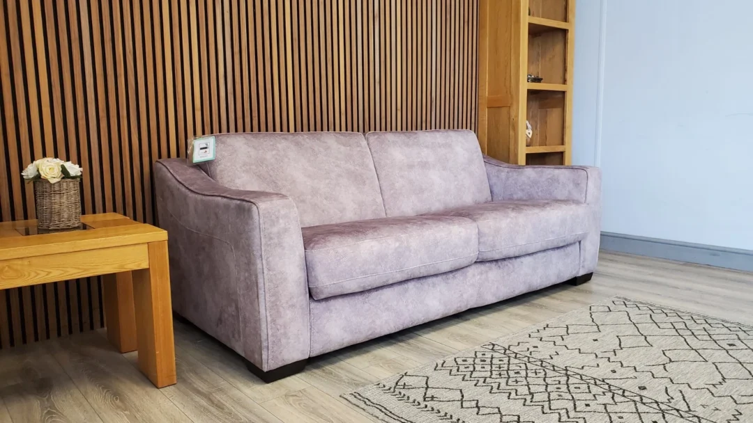 FURNITURE VILLAGE 'OPTIMUS' SPACE SAVER FOLD OUT ACTION SOFA BED (WITH MATTRESS) - Image 5