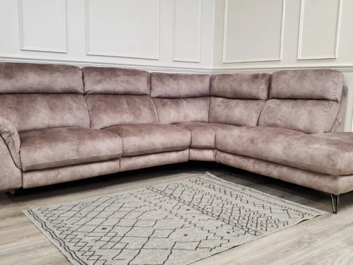 FURNITURE VILLAGE 'CONTEMPO' CHAISE CORNER SOFA WITH POWER RECLINERS