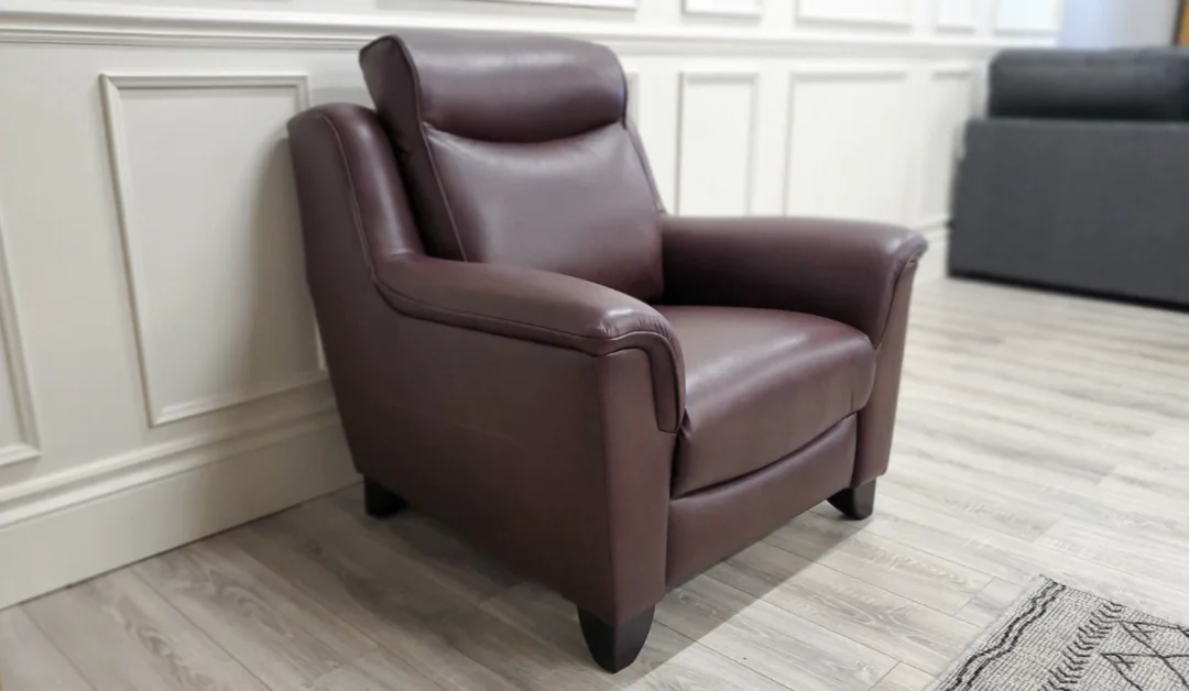 PARKER KNOLL MANHATTAN 3 SEATER LEATHER SOFA & ARMCHAIR - Image 5