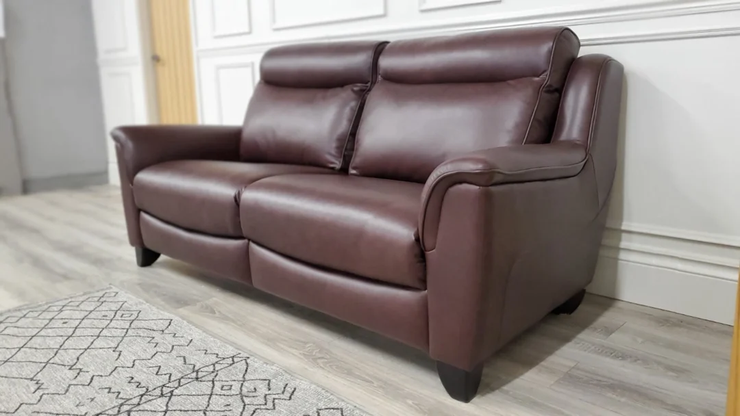 PARKER KNOLL MANHATTAN 3 SEATER LEATHER SOFA & ARMCHAIR - Image 6