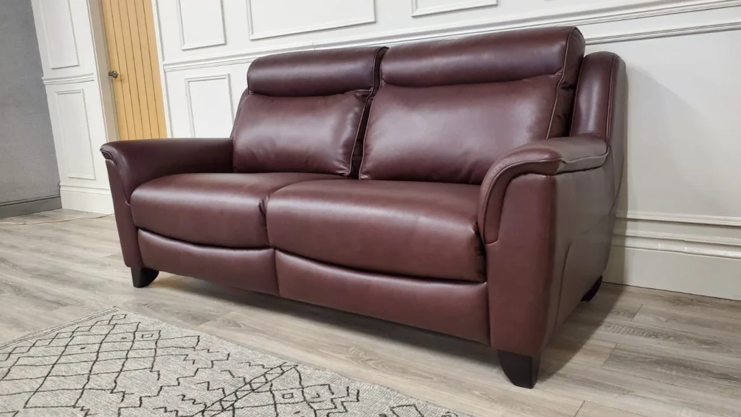 PARKER KNOLL MANHATTAN 3 SEATER LEATHER SOFA & ARMCHAIR - Image 9