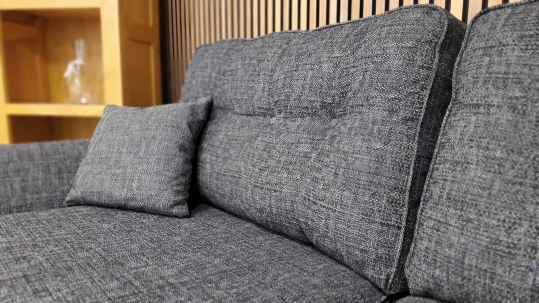 'ASHLEY' 3 SEATER IN CHARCOAL FABRIC (RRP £1198) *BRAND NEW IN STOCK!* - Image 3