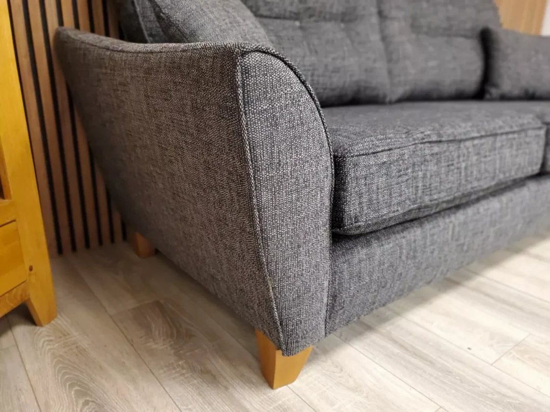 'ASHLEY' 3 SEATER IN CHARCOAL FABRIC (RRP £1198) *BRAND NEW IN STOCK!* - Image 7