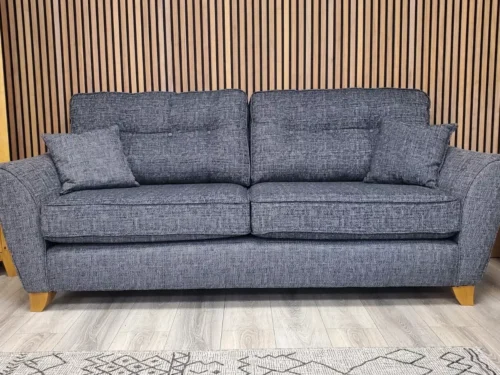 'ASHLEY' 3 SEATER IN CHARCOAL FABRIC (RRP £1198) *BRAND NEW IN STOCK!*