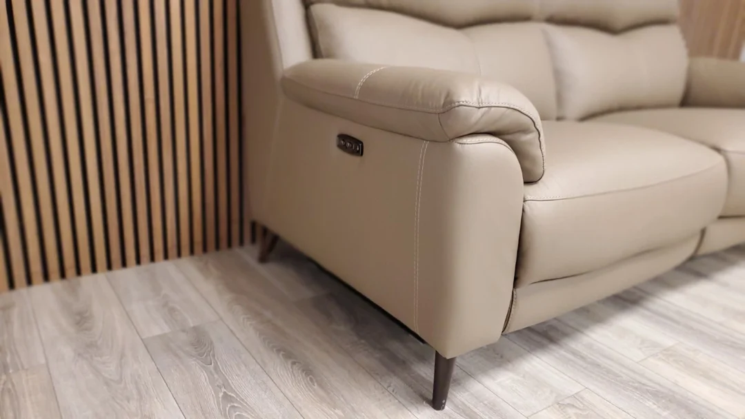 EX BARKER & STONEHOUSE CAMEROON 3 SEATER SOFA & CHAIR WITH POWER RECLINERS - Image 8