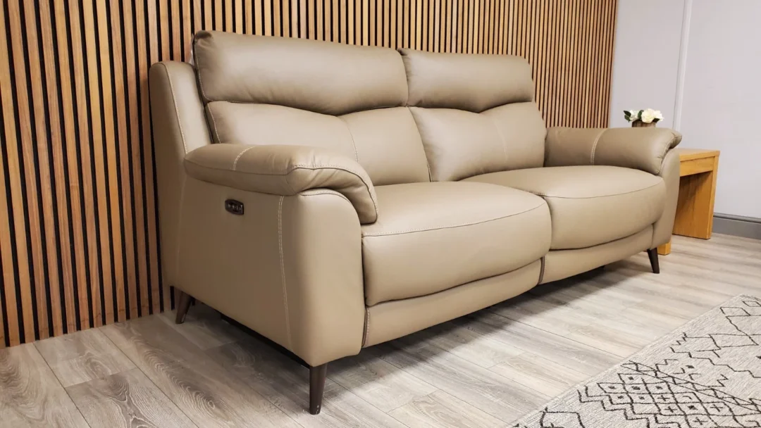 EX BARKER & STONEHOUSE CAMEROON 3 SEATER SOFA & CHAIR WITH POWER RECLINERS - Image 12