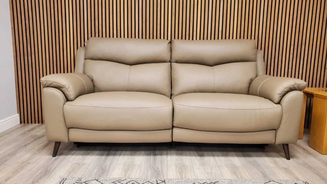 EX BARKER & STONEHOUSE CAMEROON 3 SEATER SOFA & CHAIR WITH POWER RECLINERS - Image 23