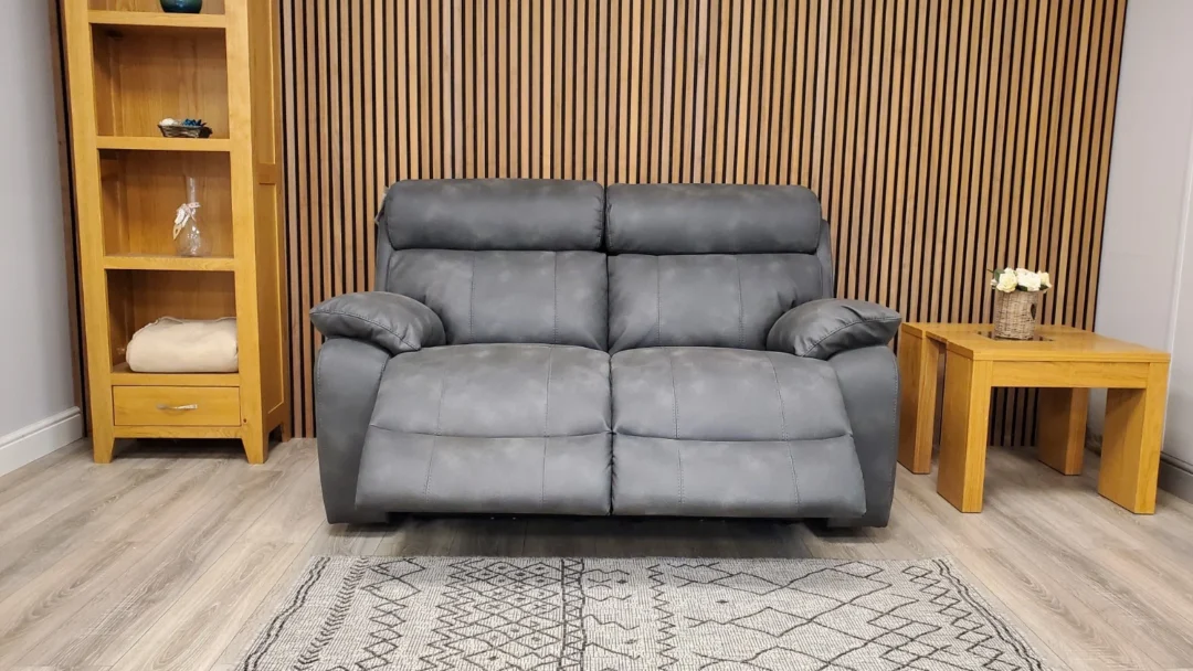 FURNITURE VILLAGE MORENO 2 SEATER SOFA WITH POWER RECLINERS & POWER HEADRESTS - Image 21