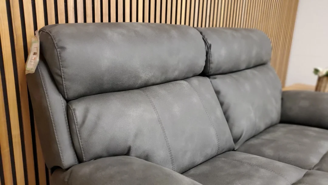 FURNITURE VILLAGE MORENO 2 SEATER SOFA WITH POWER RECLINERS & POWER HEADRESTS - Image 5