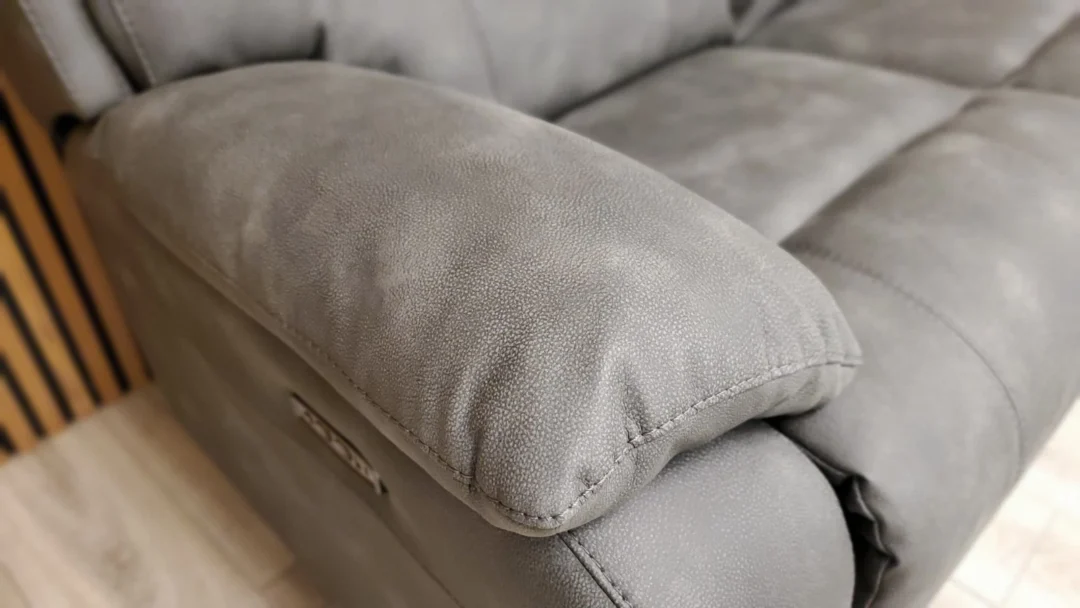 FURNITURE VILLAGE MORENO 2 SEATER SOFA WITH POWER RECLINERS & POWER HEADRESTS - Image 8