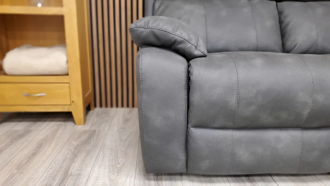 FURNITURE VILLAGE MORENO 2 SEATER SOFA WITH POWER RECLINERS & POWER HEADRESTS - Image 12