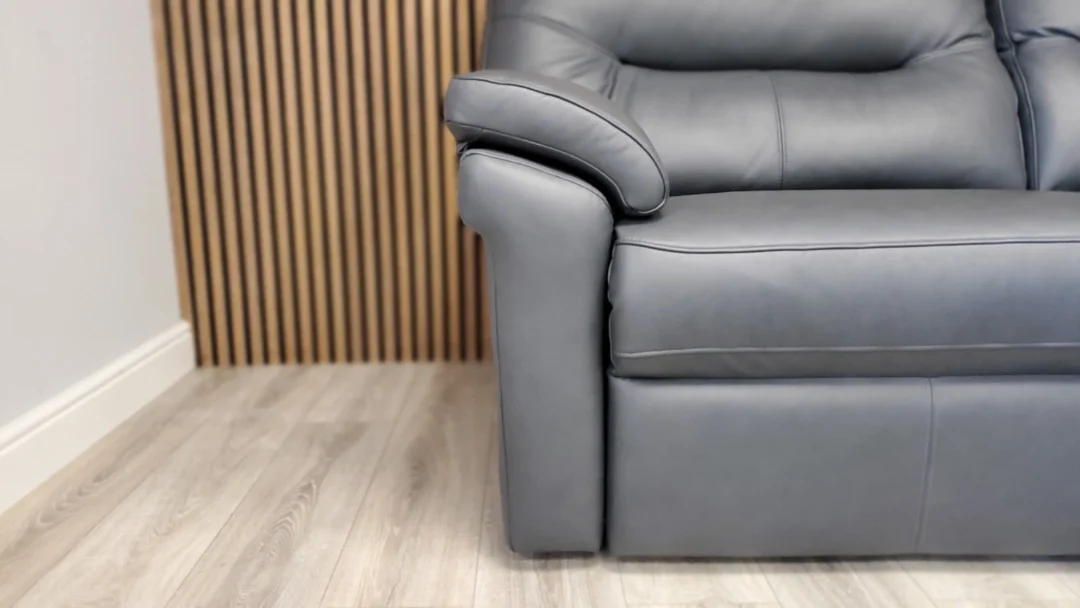 G PLAN SEATTLE 3 SEATER LEATHER SOFA WITH ELECTRIC RECLINERS & LUMBAR & 2 SEATER - Image 18