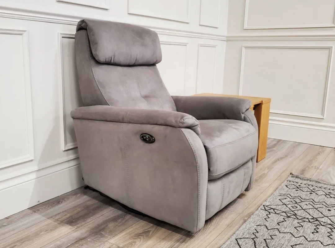 FURNITURE VILLAGE 'ROWAN' POWER RECLINING TWISTER & ROCKER ARMCHAIR - Image 5