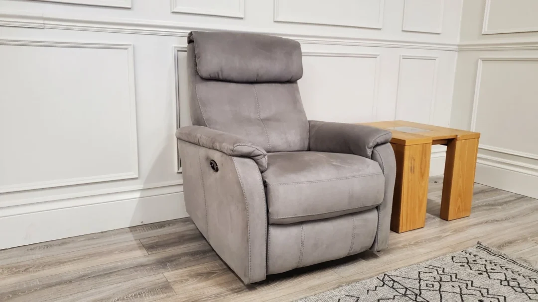 FURNITURE VILLAGE 'ROWAN' POWER RECLINING TWISTER & ROCKER ARMCHAIR - Image 9