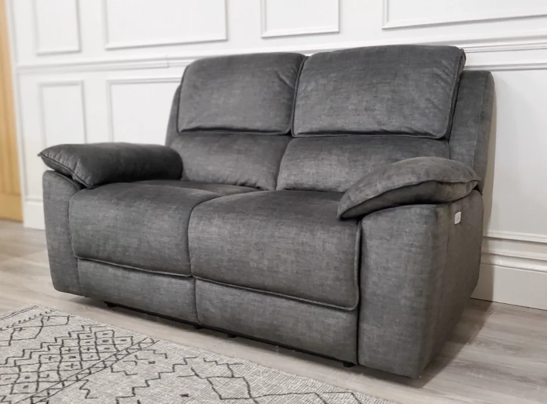 OAK FURNITURELAND 'GOODWOOD' 2 SEATER SOFA & TWO CHAIRS ALL WITH POWER RECLINERS - Image 7