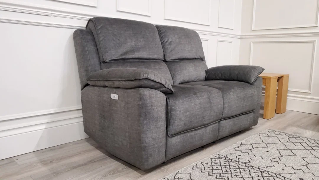 OAK FURNITURELAND 'GOODWOOD' 2 SEATER SOFA & TWO CHAIRS ALL WITH POWER RECLINERS - Image 10