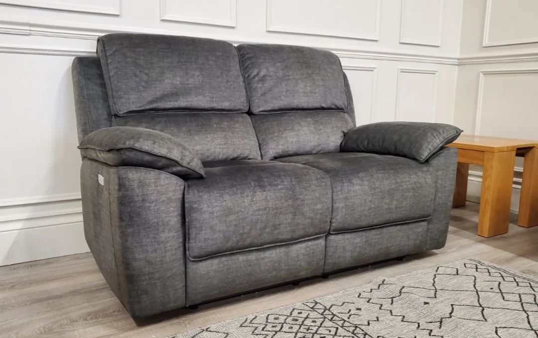 OAK FURNITURELAND 'GOODWOOD' 2 SEATER SOFA & TWO CHAIRS ALL WITH POWER RECLINERS - Image 13