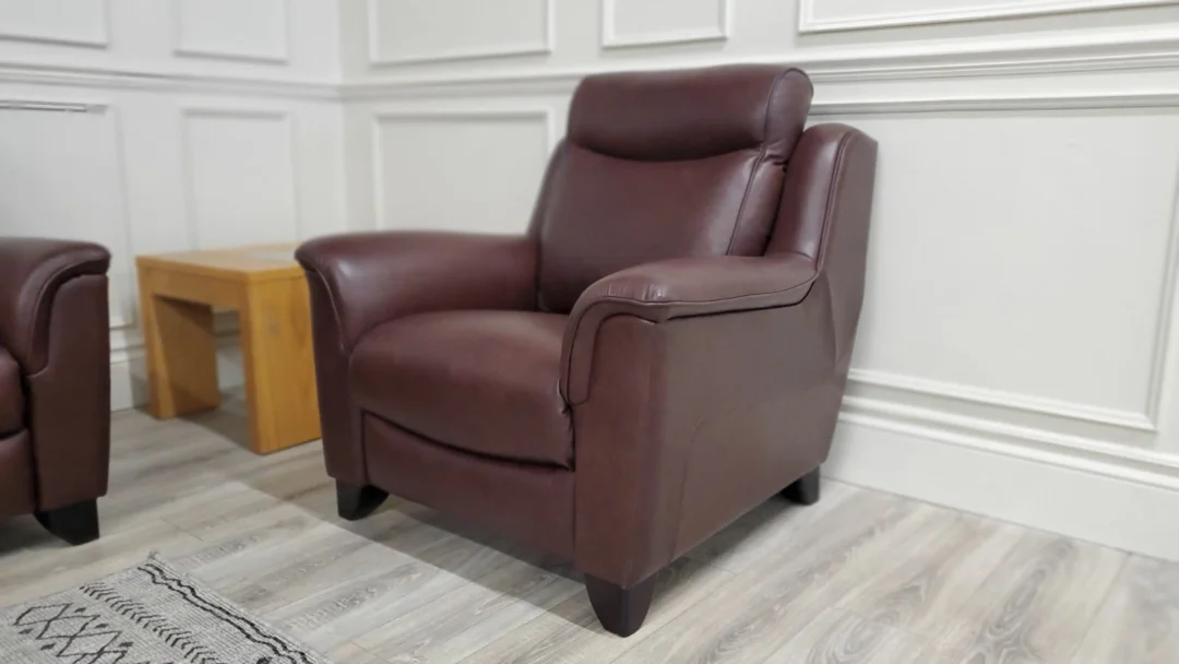 PARKER KNOLL MANHATTAN 3 SEATER LEATHER SOFA & ARMCHAIR - Image 14