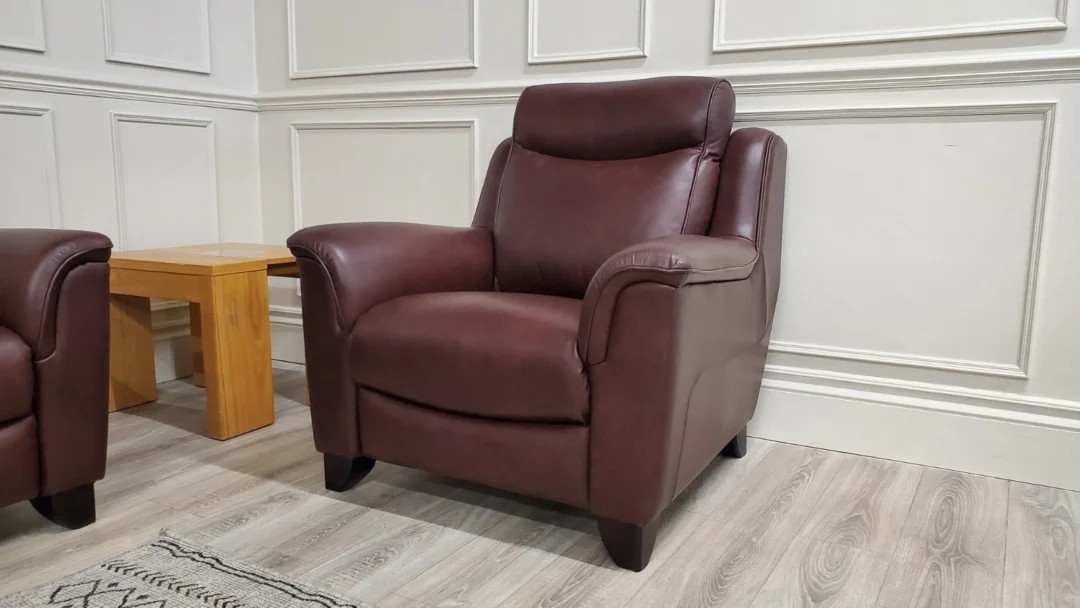 PARKER KNOLL MANHATTAN 3 SEATER LEATHER SOFA & ARMCHAIR - Image 17