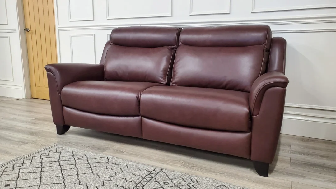 PARKER KNOLL MANHATTAN 3 SEATER LEATHER SOFA & ARMCHAIR - Image 18