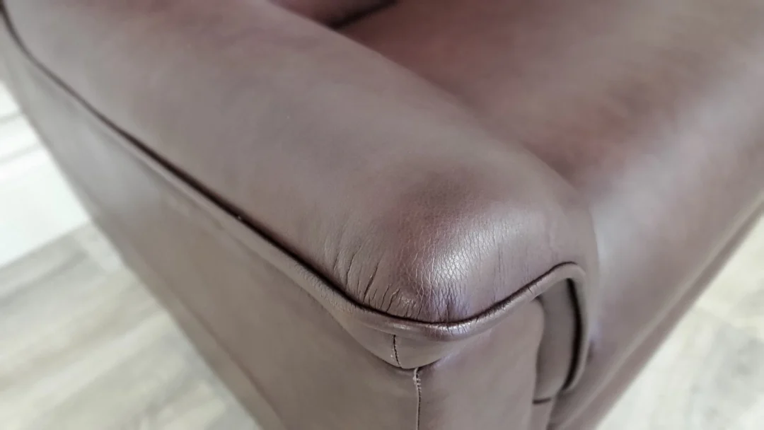 PARKER KNOLL MANHATTAN 3 SEATER LEATHER SOFA & ARMCHAIR - Image 7