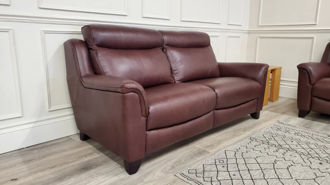 PARKER KNOLL MANHATTAN 3 SEATER LEATHER SOFA & ARMCHAIR - Image 11