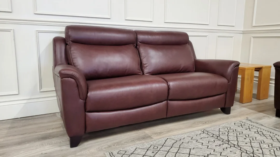 PARKER KNOLL MANHATTAN 3 SEATER LEATHER SOFA & ARMCHAIR - Image 12