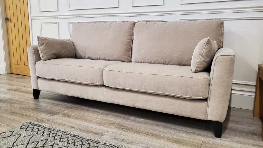 FURNITURE VILLAGE 'BRONDBY' PAIR OF 3 SEATER FABRIC SOFAS - Image 6