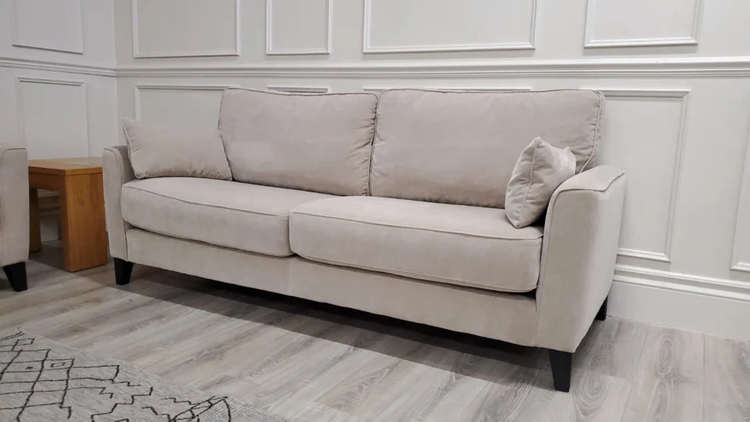 FURNITURE VILLAGE 'BRONDBY' PAIR OF 3 SEATER FABRIC SOFAS - Image 12