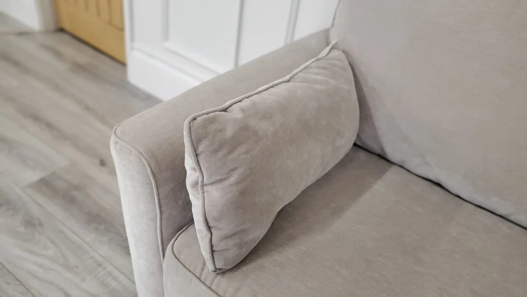 FURNITURE VILLAGE 'BRONDBY' PAIR OF 3 SEATER FABRIC SOFAS - Image 14