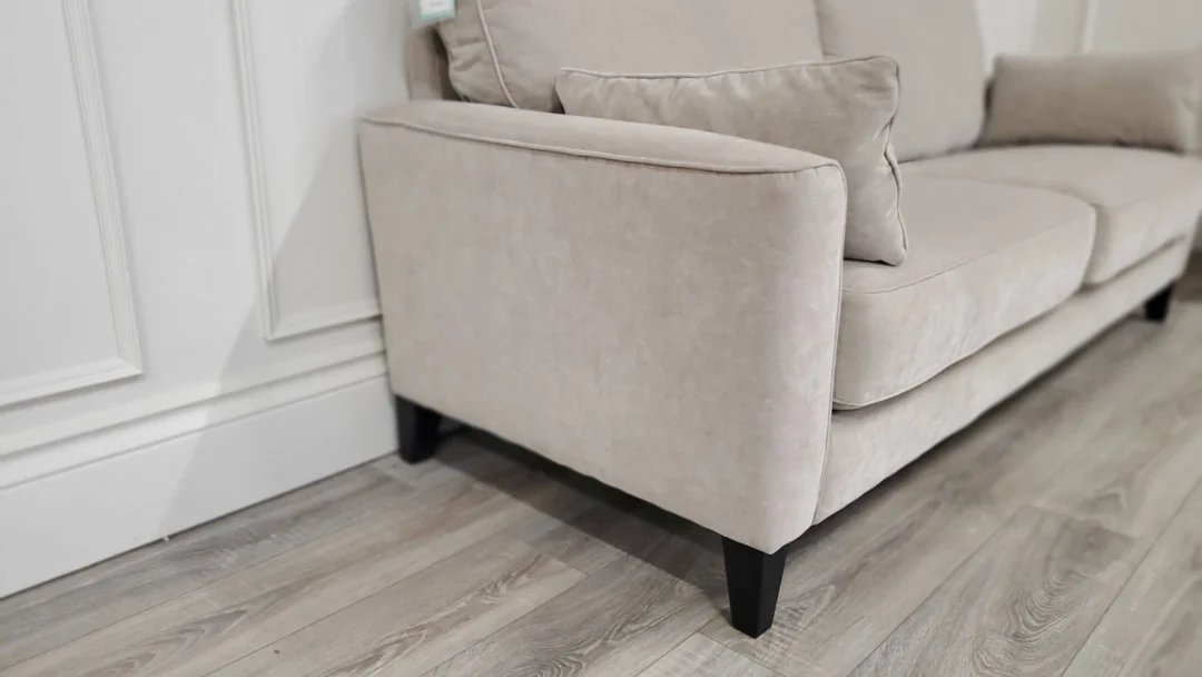 FURNITURE VILLAGE 'BRONDBY' PAIR OF 3 SEATER FABRIC SOFAS - Image 3