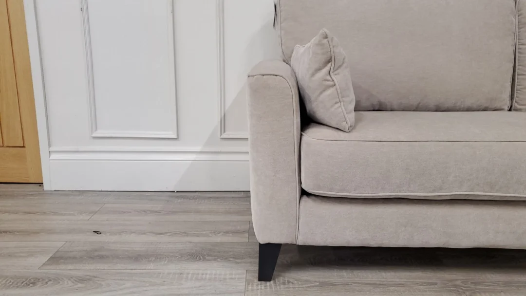 FURNITURE VILLAGE 'BRONDBY' PAIR OF 3 SEATER FABRIC SOFAS - Image 4