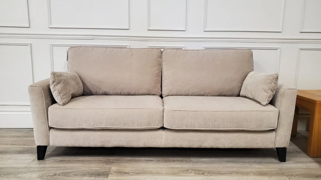FURNITURE VILLAGE 'BRONDBY' PAIR OF 3 SEATER FABRIC SOFAS - Image 8