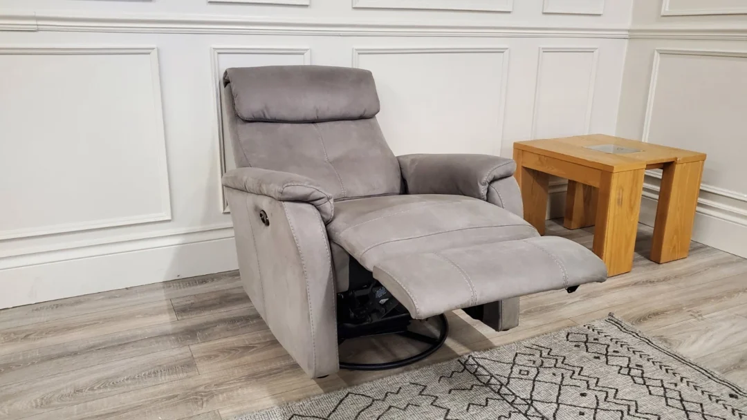 FURNITURE VILLAGE 'ROWAN' POWER RECLINING TWISTER & ROCKER ARMCHAIR - Image 6