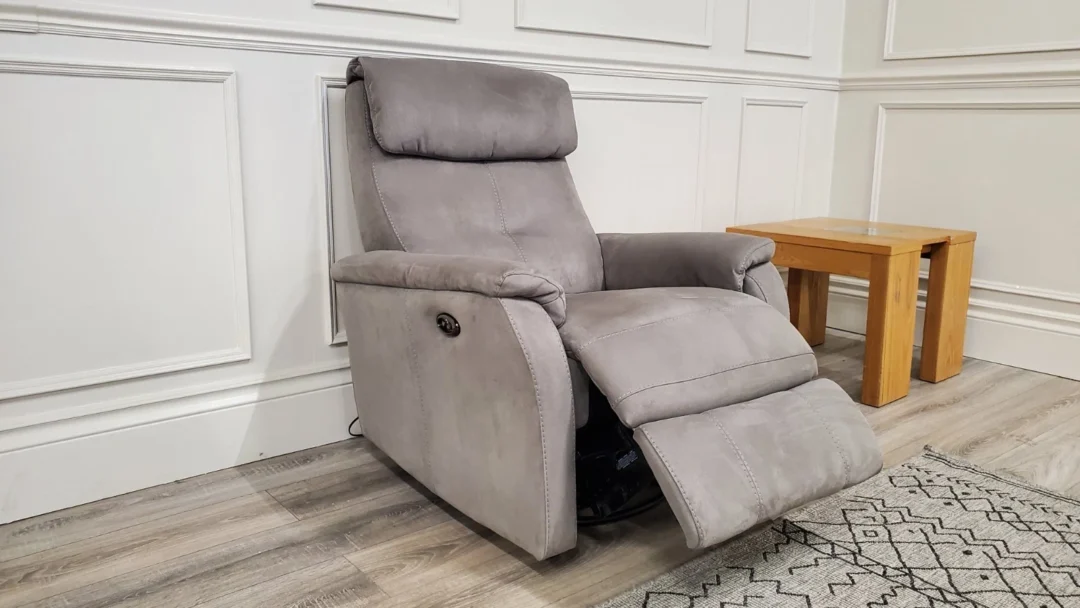 FURNITURE VILLAGE 'ROWAN' POWER RECLINING TWISTER & ROCKER ARMCHAIR - Image 11
